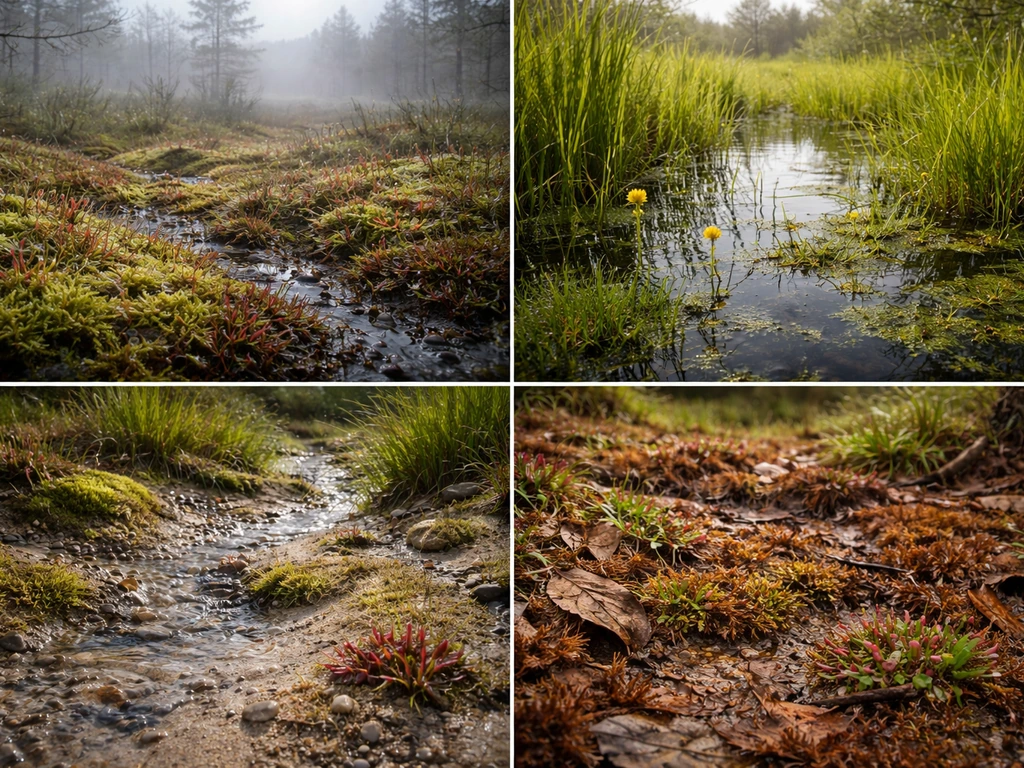 Where Insectivorous Plants Grow: Habitats by Region
